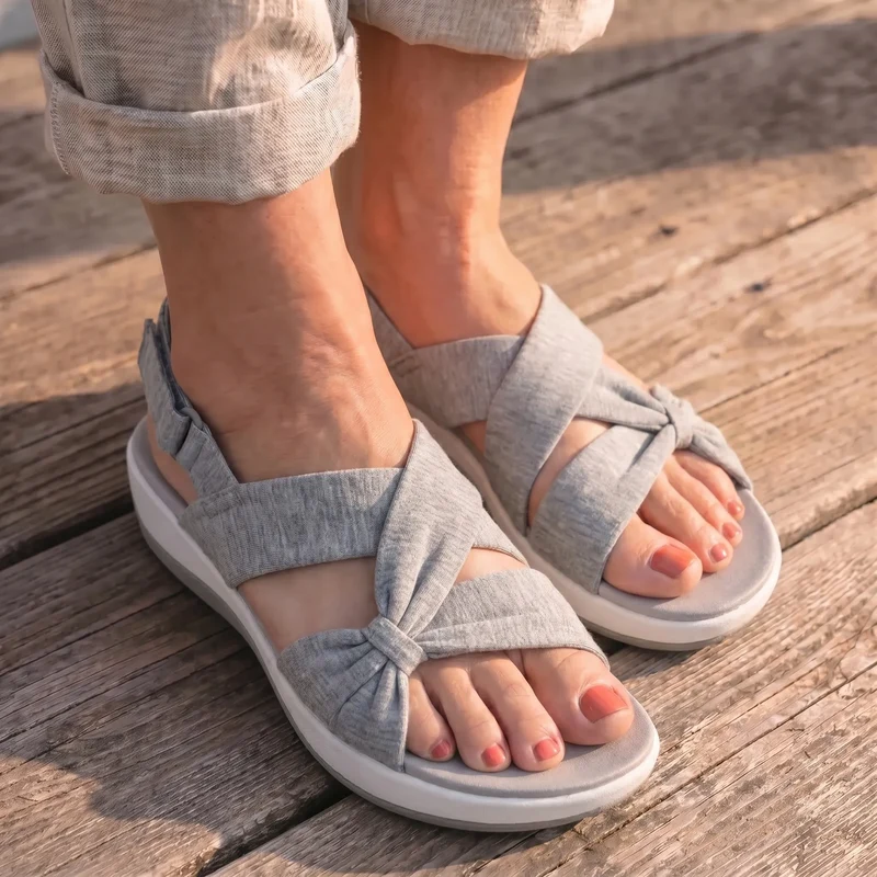 Roasie | Orthopädische Komfortsandalen mit Stoffriemen