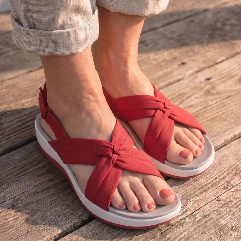 Roasie | Orthopädische Komfortsandalen mit Stoffriemen