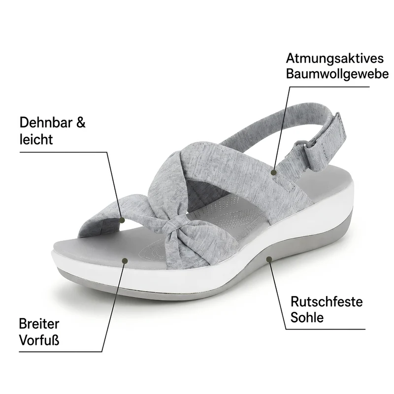 Roasie | Orthopädische Komfortsandalen mit Stoffriemen