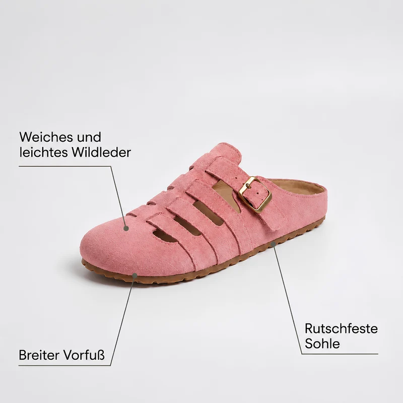 Cianelle | Komfortable Damen-Mules mit verstellbarer Schnalle