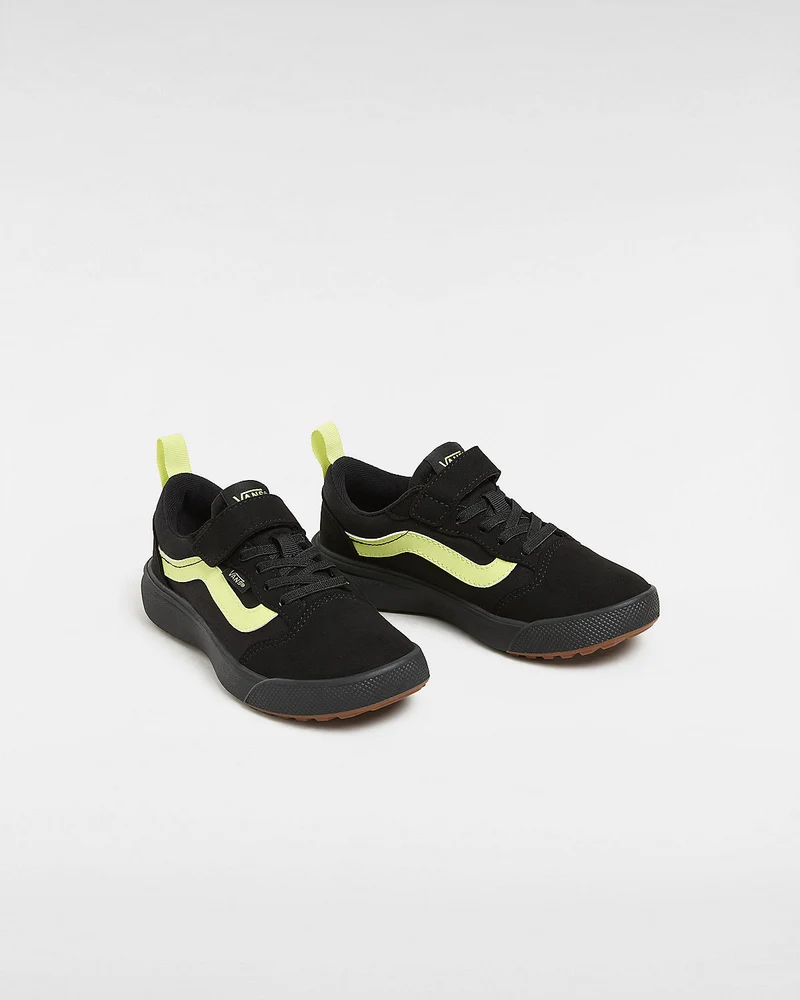 VANS UltraRange 66-Turnschuhe für Kinder – Schwarz / Limette