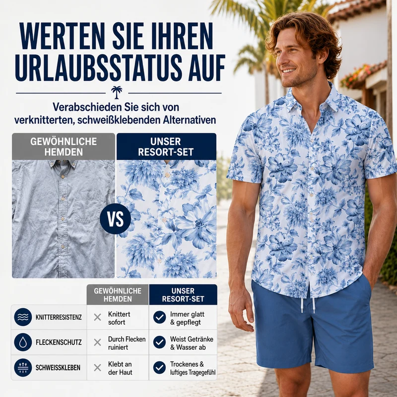 Howard | Herren-Zweiteiler mit tropischem Urlaubslook