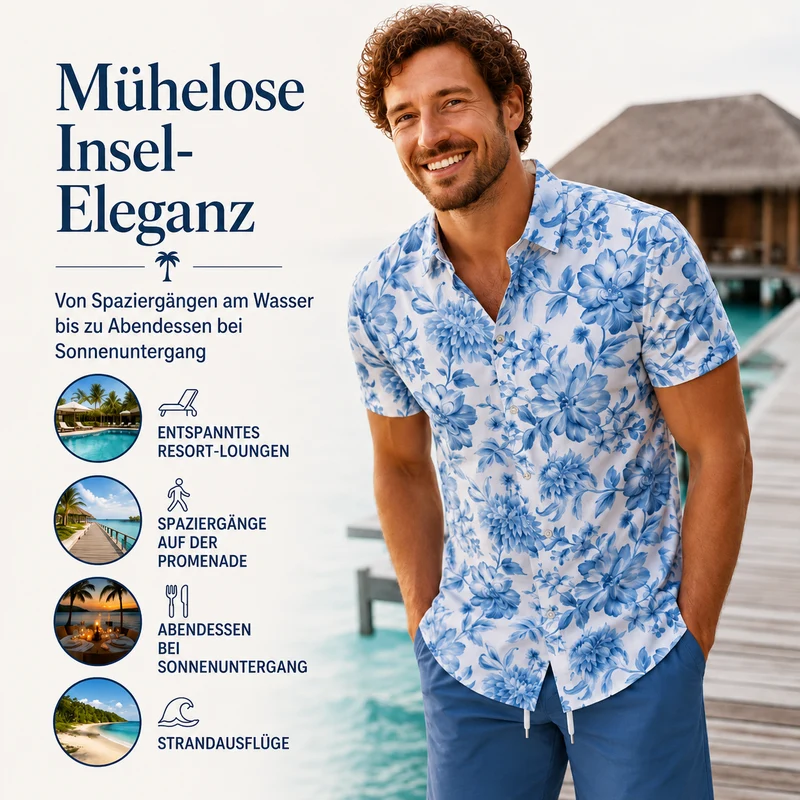 Howard | Herren-Zweiteiler mit tropischem Urlaubslook