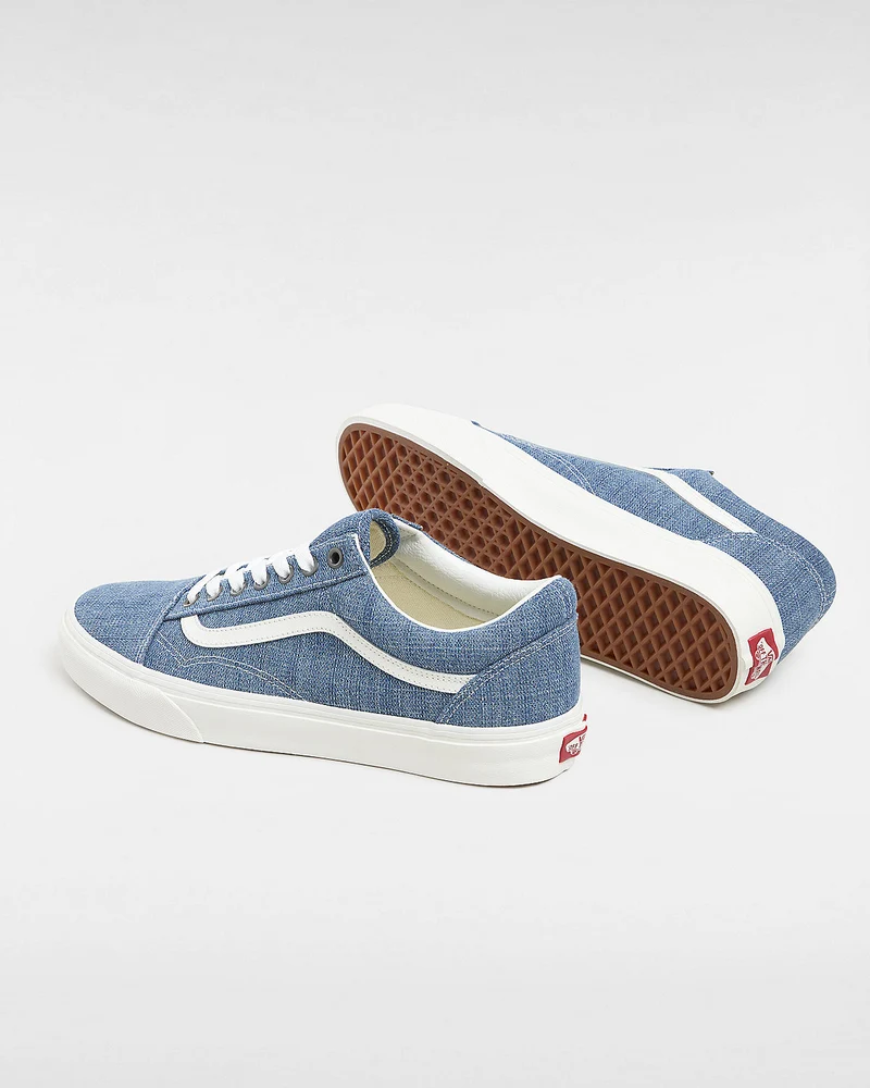 VANS Unisex-Sneaker Old Skool Threaded Denim – Blau/Weiß
