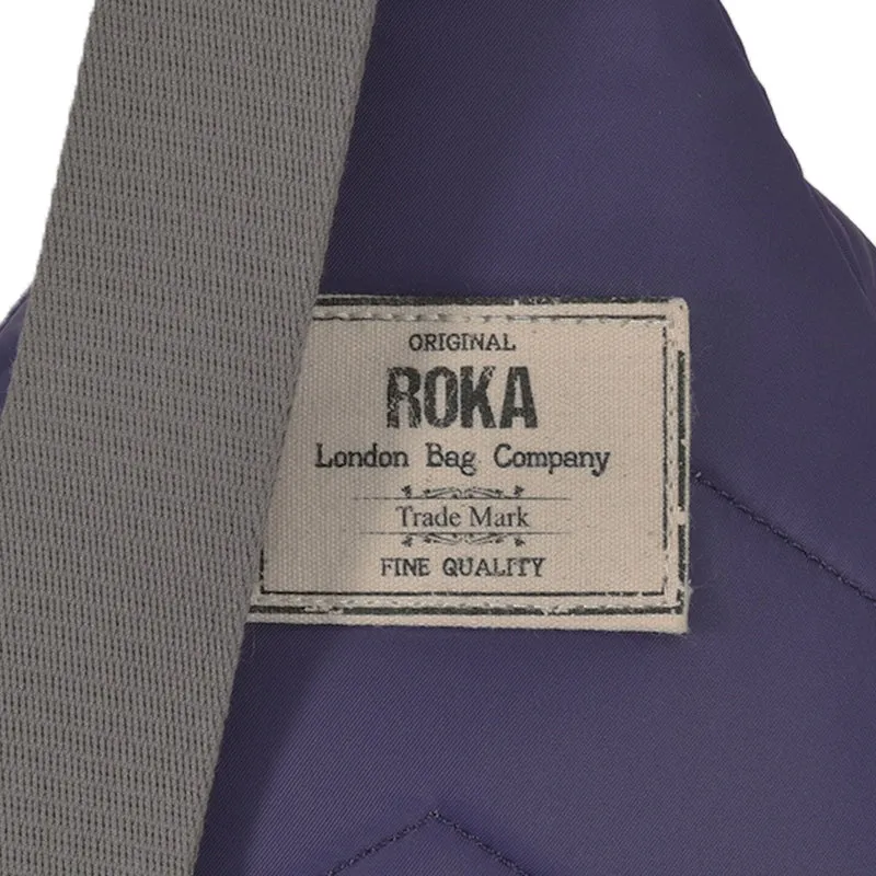 ROKA Willesden Große Tasche aus recyceltem Nylon – Maulbeere