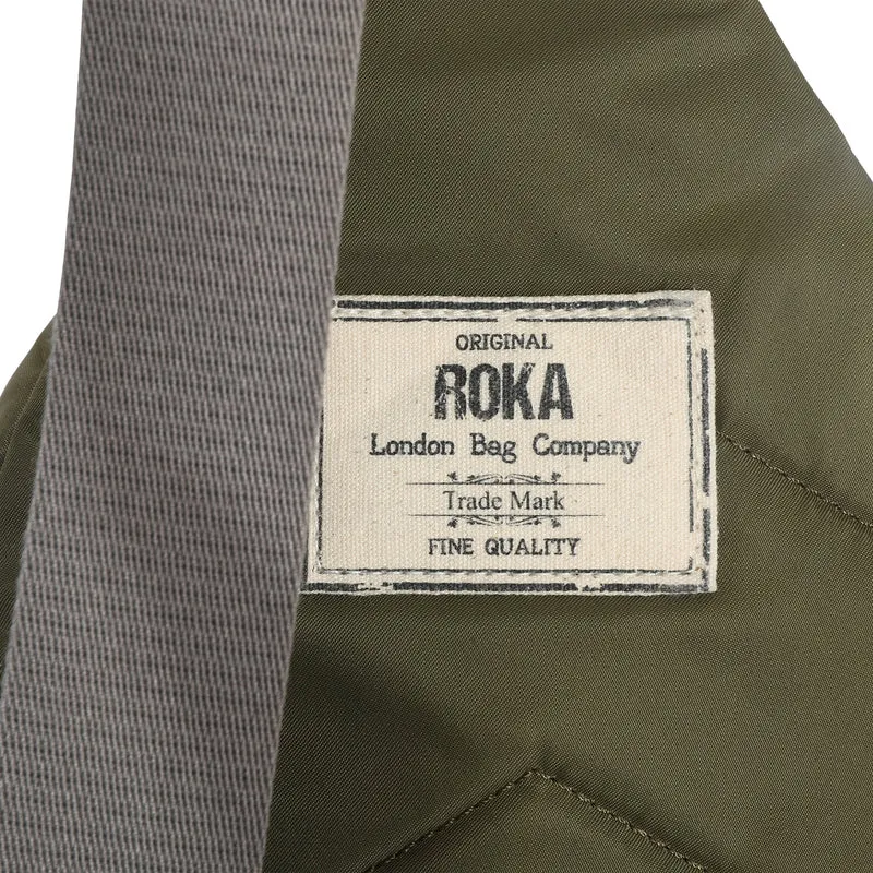 ROKA Willesden B Große Tasche aus recyceltem Nylon - Militär