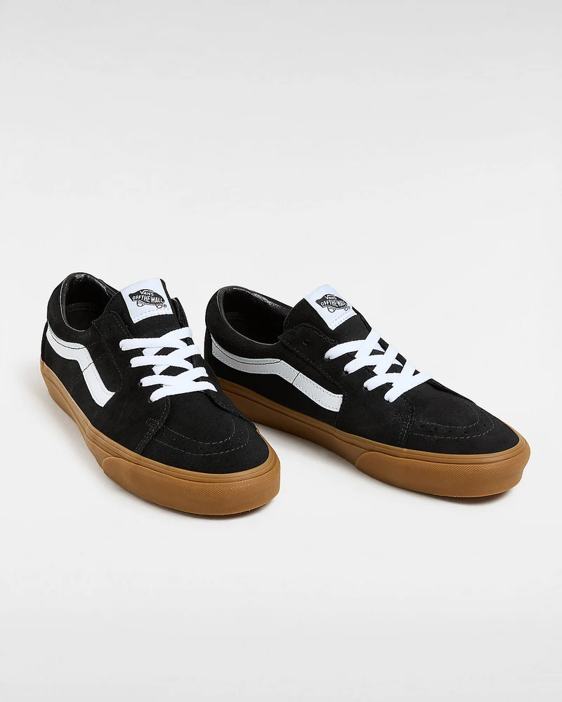 VANS Unisex Sk8-Low-Trainer – Schwarz/Gummi