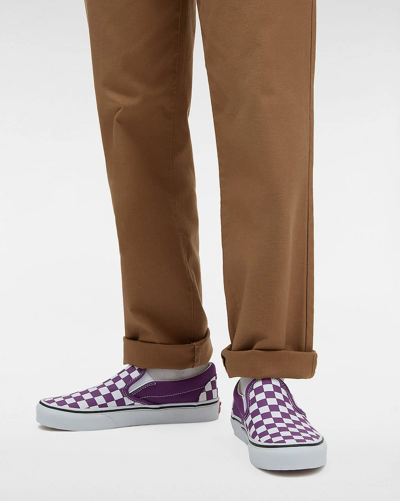 VANS Unisex Classic Slip-On Color Theory Checkerboard-Sneaker – Purple Magic