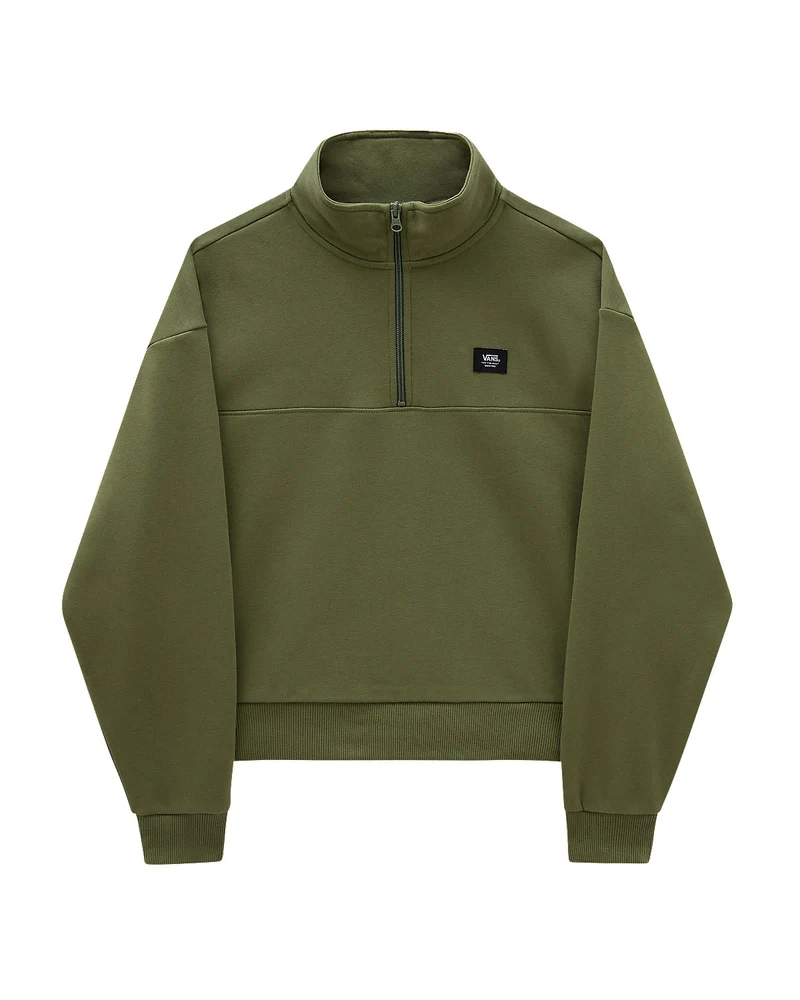 VANS Damen Leighton Mock Neck Fleece – Olivgrün