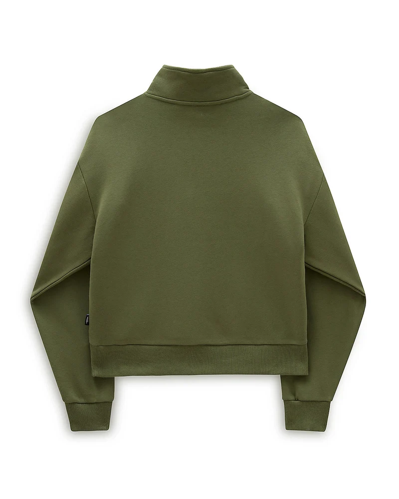 VANS Damen Leighton Mock Neck Fleece – Olivgrün