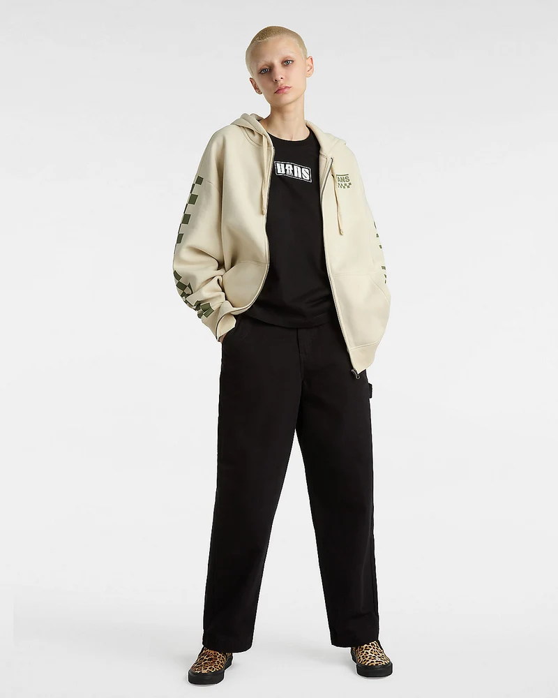 VANS Extra lustiger übergroßer Damen-Hoodie – Haferflocken
