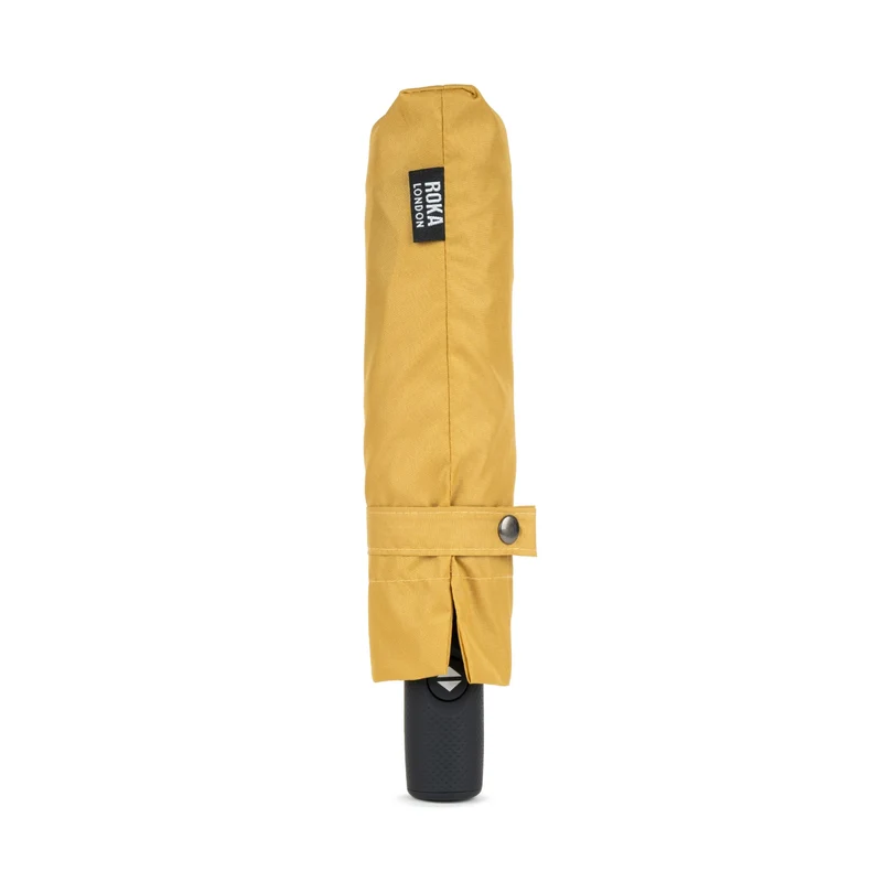 ROKA Waterloo Regenschirm aus recyceltem Nylon in Mais/Pflaume