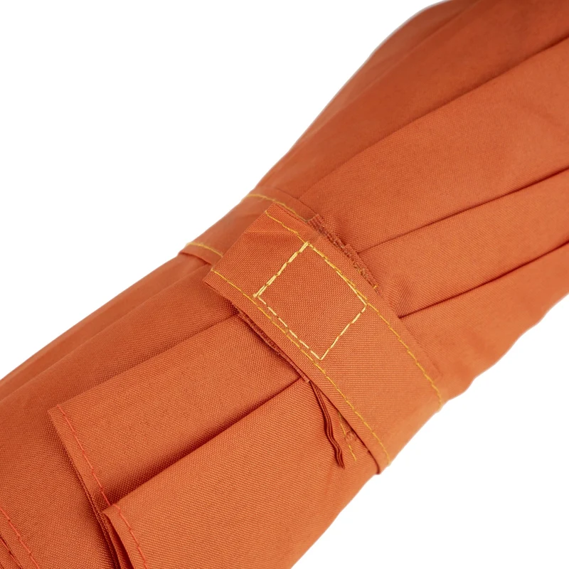 ROKA Waterloo Regenschirm aus recyceltem Nylon in gebranntem Orange/Schwarz
