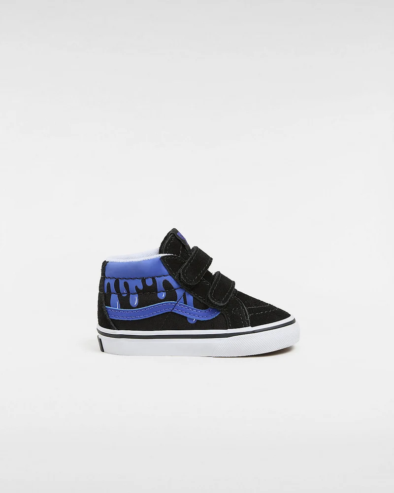 VANS Sk8-Mid Reissue V-Turnschuhe für Kleinkinder – Schwarz / Blau