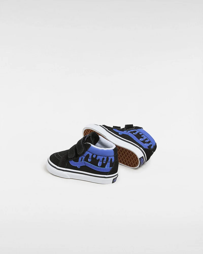 VANS Sk8-Mid Reissue V-Turnschuhe für Kleinkinder – Schwarz / Blau