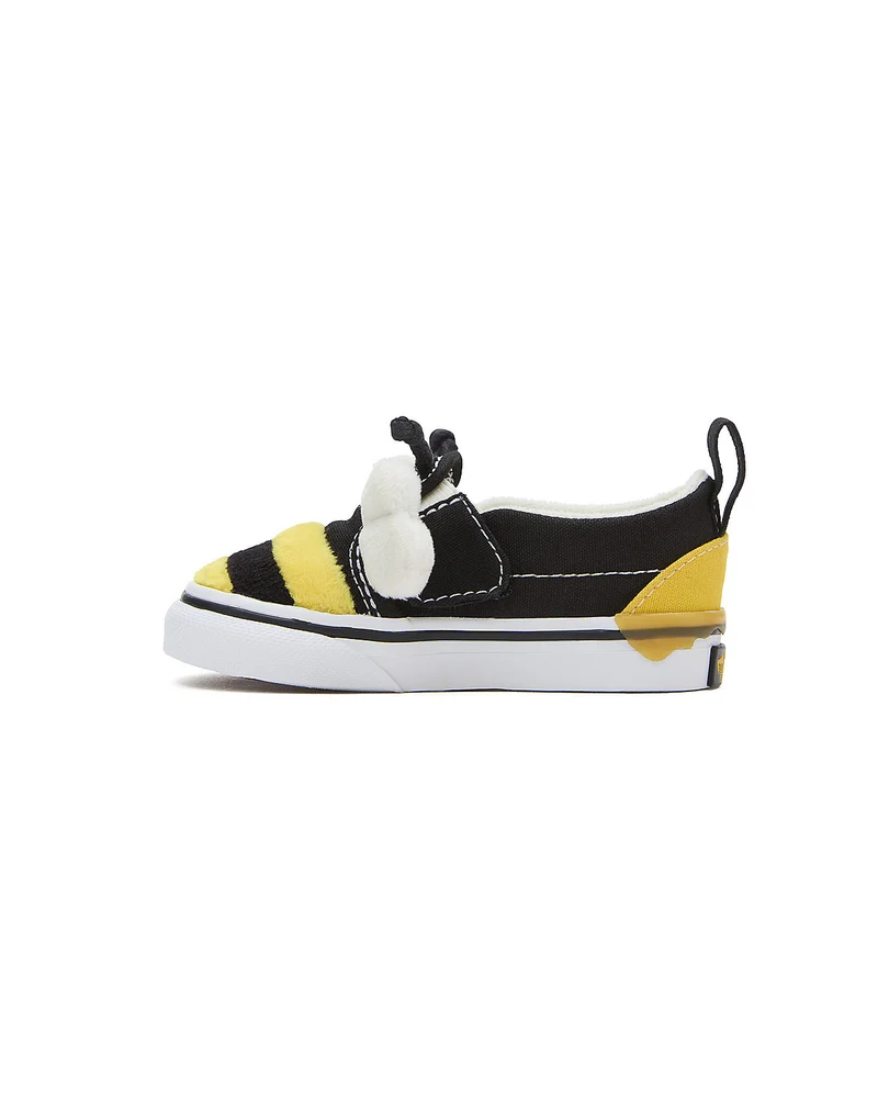 VANS Slip-on-Bee-Turnschuhe für Kleinkinder – Schwarz/Gelb