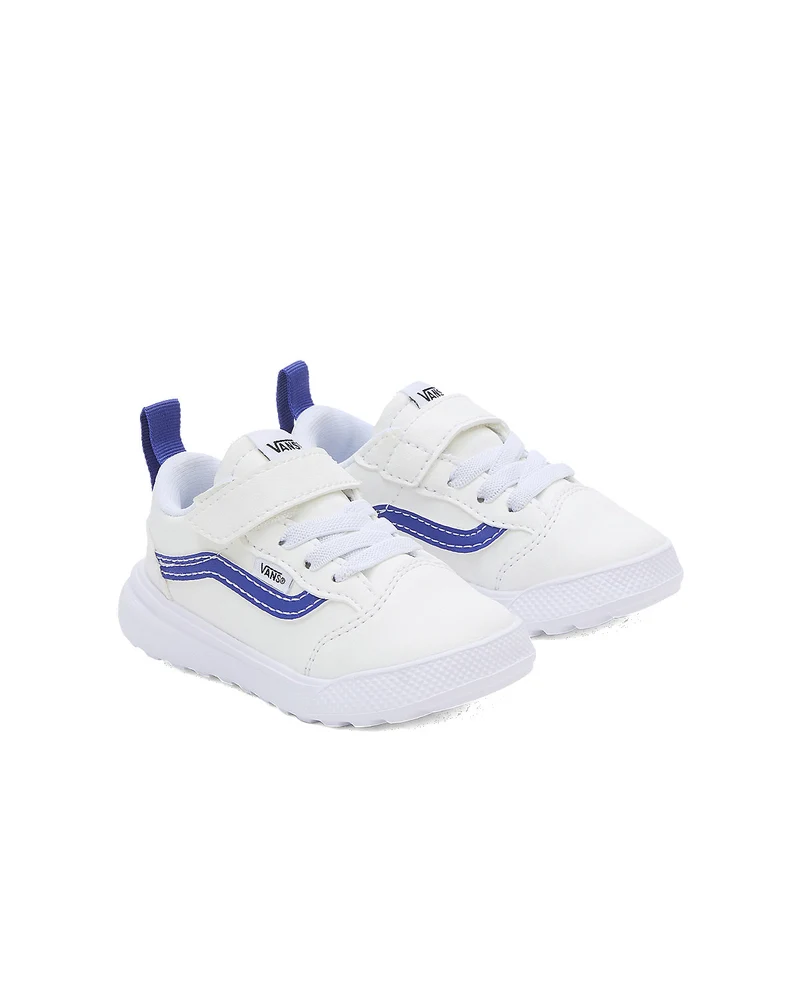 VANS UltraRange 66 V Pop Sidestripe-Turnschuhe für Kleinkinder – Weiß / Blau