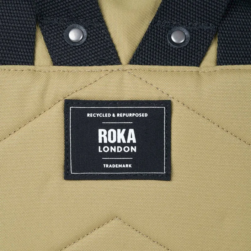 ROKA Black Label Canfield B Khaki Medium Tasche aus recyceltem Canvas