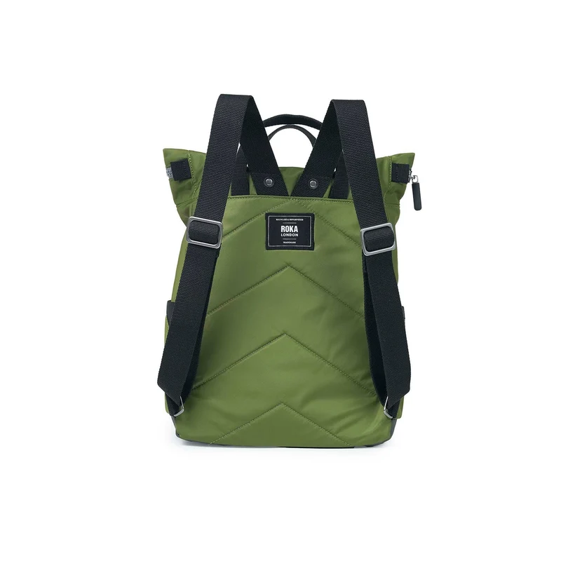 ROKA Black Label Canfield B Avocado Medium Tasche aus recyceltem Nylon
