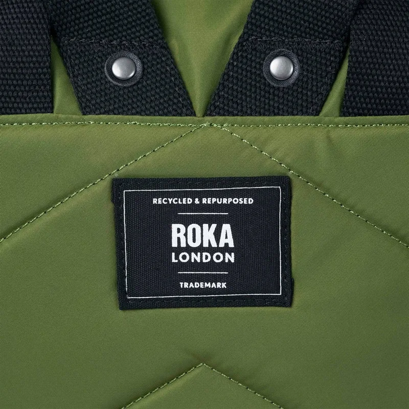 ROKA Black Label Canfield B Avocado Medium Tasche aus recyceltem Nylon
