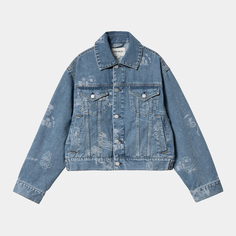 Carhartt WIP Stamp Jacke für Damen - Blau gebleicht