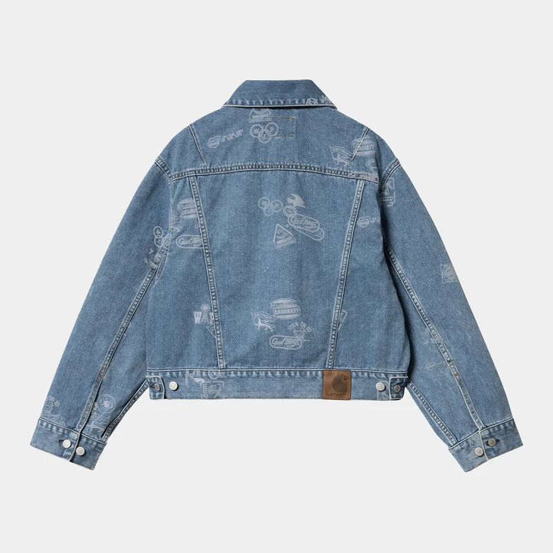 Carhartt WIP Stamp Jacke für Damen - Blau gebleicht
