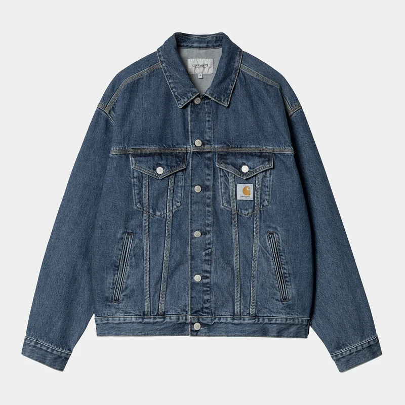 Carhartt WIP Herren Helston Jacke - Blue Cloud Stone
