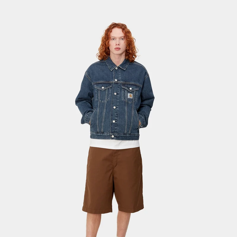 Carhartt WIP Herren Helston Jacke - Blue Cloud Stone