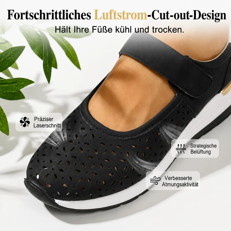 Amarise | Damen-Plateauschuhe mit Cut-outs und weichem Tragegefühl