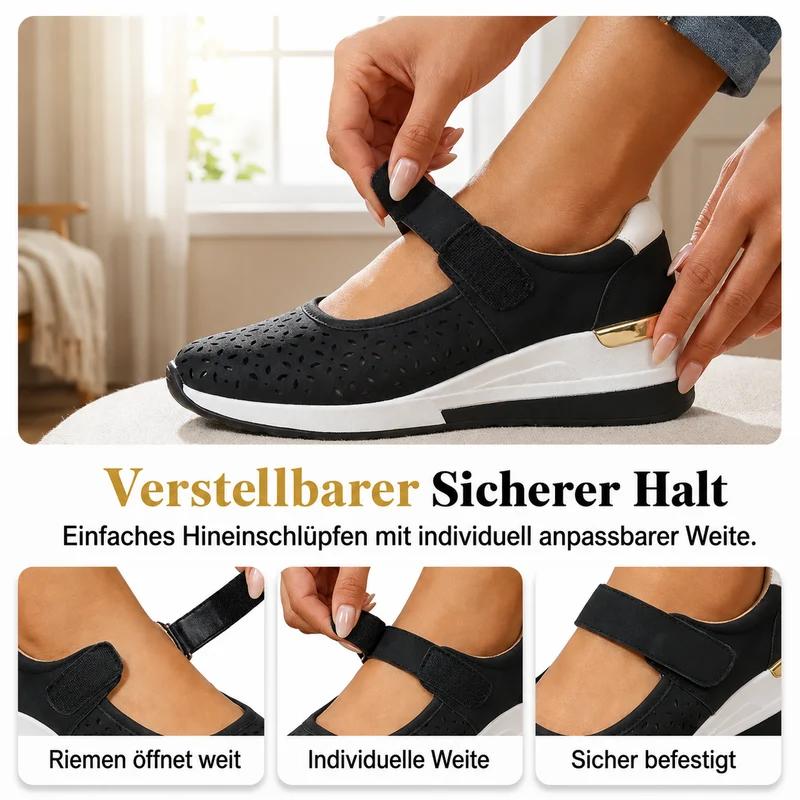 Amarise | Damen-Plateauschuhe mit Cut-outs und weichem Tragegefühl