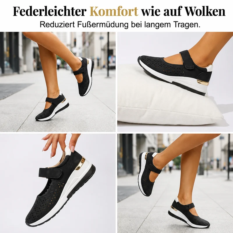 Amarise | Damen-Plateauschuhe mit Cut-outs und weichem Tragegefühl