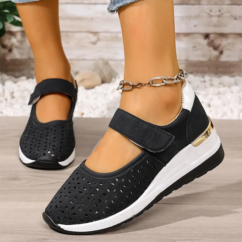 Amarise | Damen-Plateauschuhe mit Cut-outs und weichem Tragegefühl