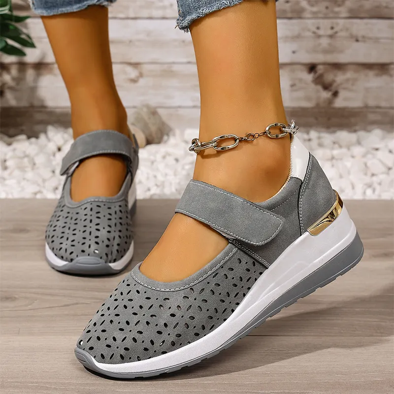 Amarise | Damen-Plateauschuhe mit Cut-outs und weichem Tragegefühl