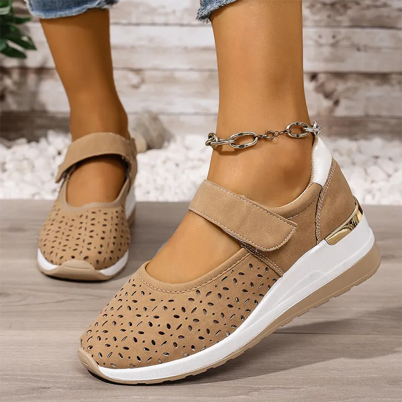 Amarise | Damen-Plateauschuhe mit Cut-outs und weichem Tragegefühl