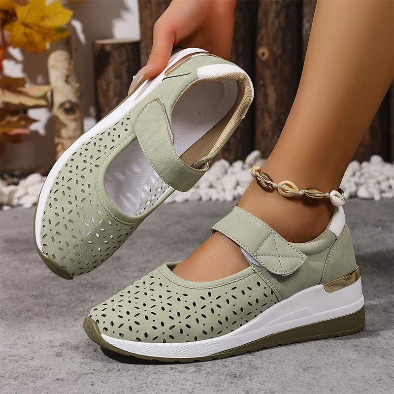 Amarise | Damen-Plateauschuhe mit Cut-outs und weichem Tragegefühl