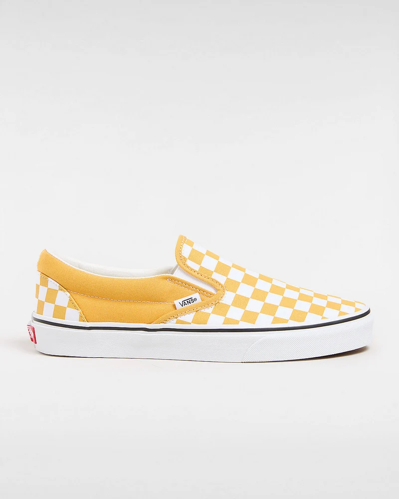 VANS Unisex Classic Slip-On Color Theory Checkerboard-Sneaker – Golden Glow