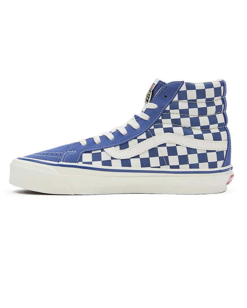 VANS Unisex-Sneaker Sk8-Hi Reissue 38 – Schachbrettblau