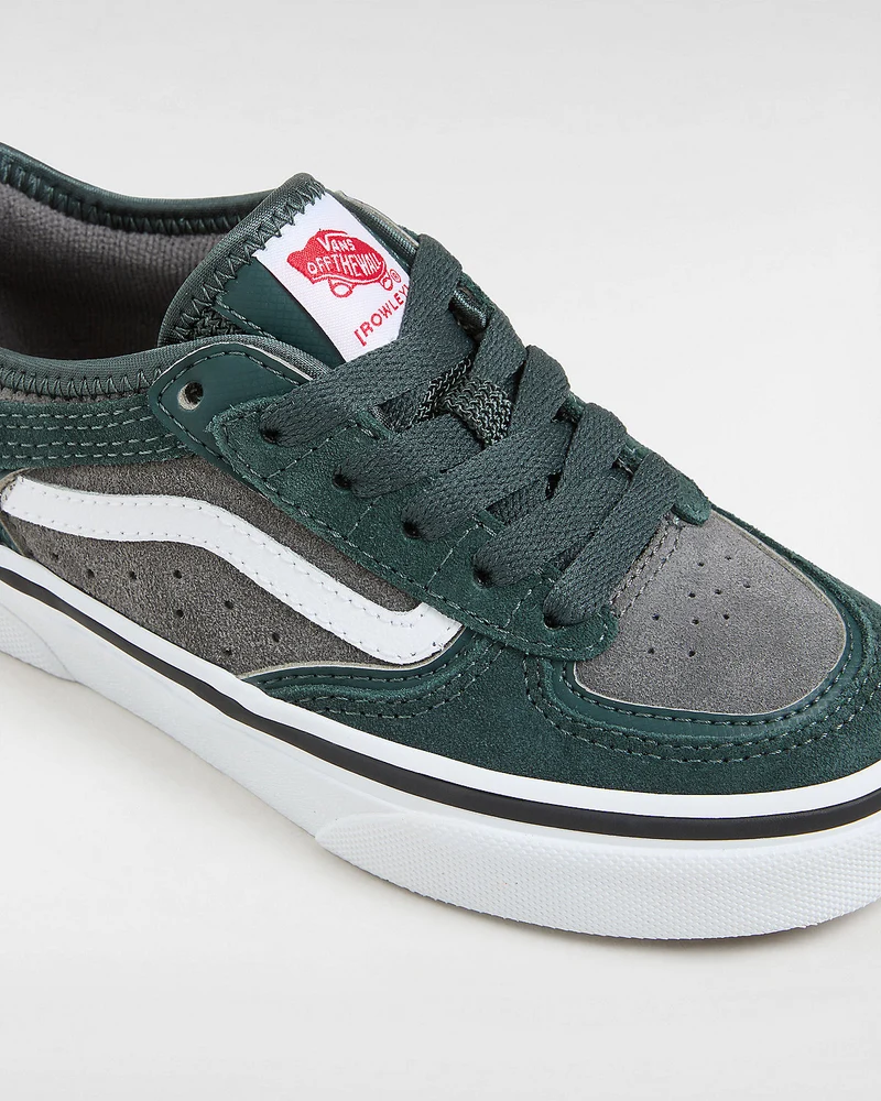 VANS Rowley-Turnschuhe für Kinder – Green Gables / Weiß
