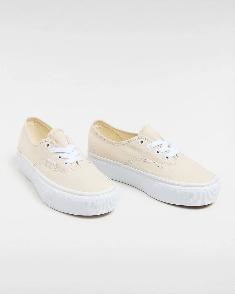 VANS Unisex Authentic Platform 2.0 Trainer – Rainy Day Beige