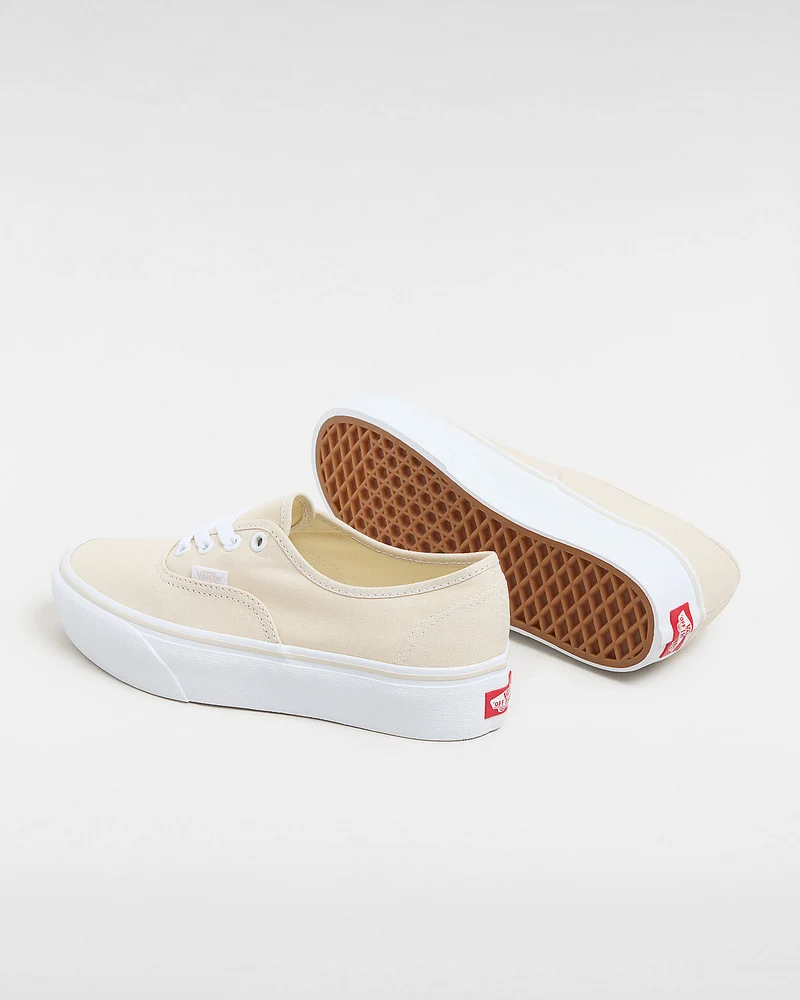 VANS Unisex Authentic Platform 2.0 Trainer – Rainy Day Beige