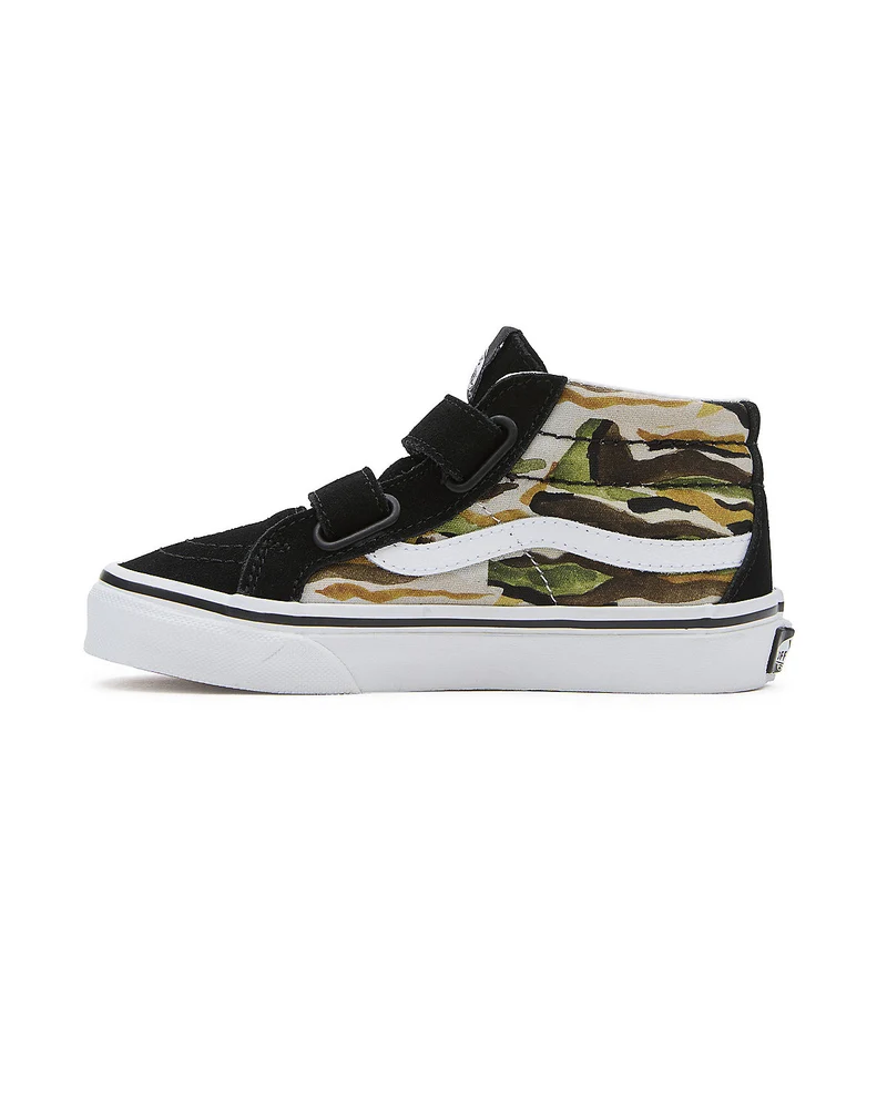 VANS Kinder Sk8-Mid Reissue V Painted Camo Trainer – Grün