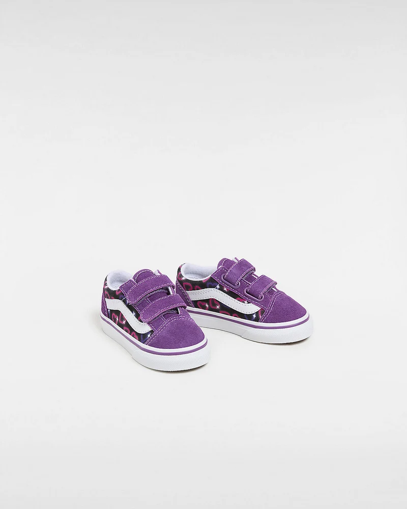 VANS Kleinkinder Old Skool V Neon Hearts Trainer – Lila