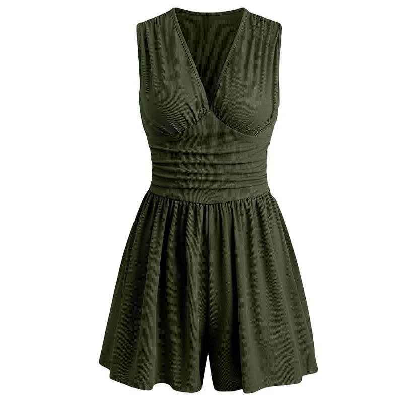 Sanbeia | Ärmelloser Playsuit mit Plisseetaille