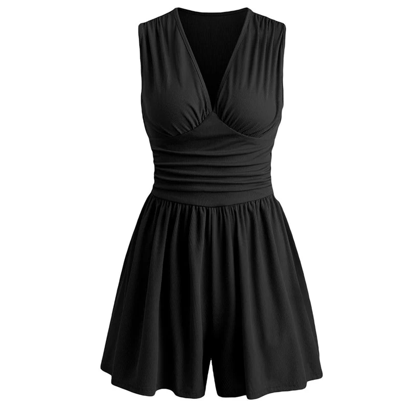Sanbeia | Ärmelloser Playsuit mit Plisseetaille