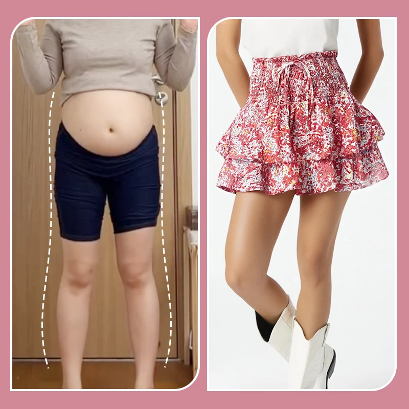 Pamelae | Floraler Stufen-Skort mit Rüschen