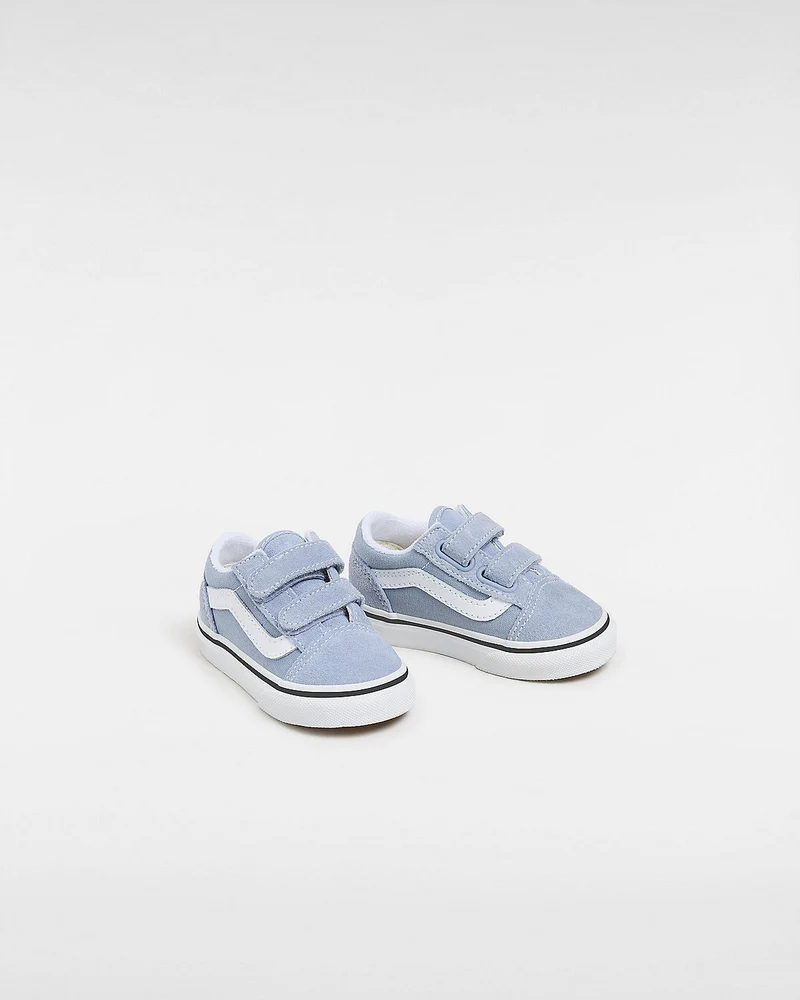VANS Old Skool V Color Theory-Sneaker für Kleinkinder – Dusty Blue