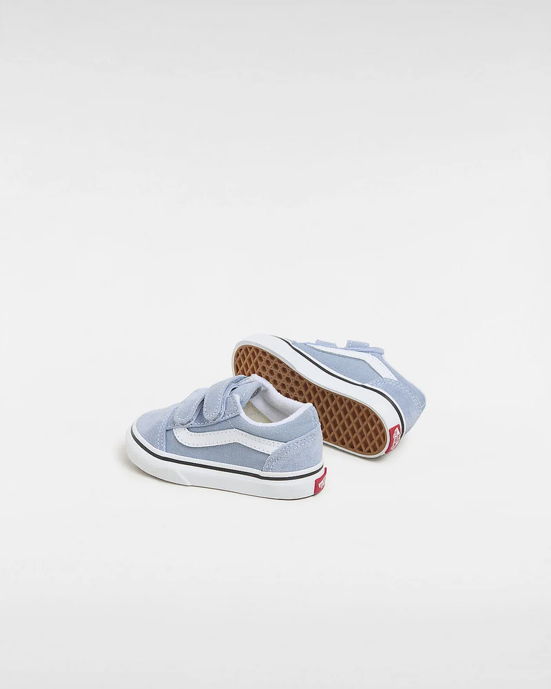 VANS Old Skool V Color Theory-Sneaker für Kleinkinder – Dusty Blue