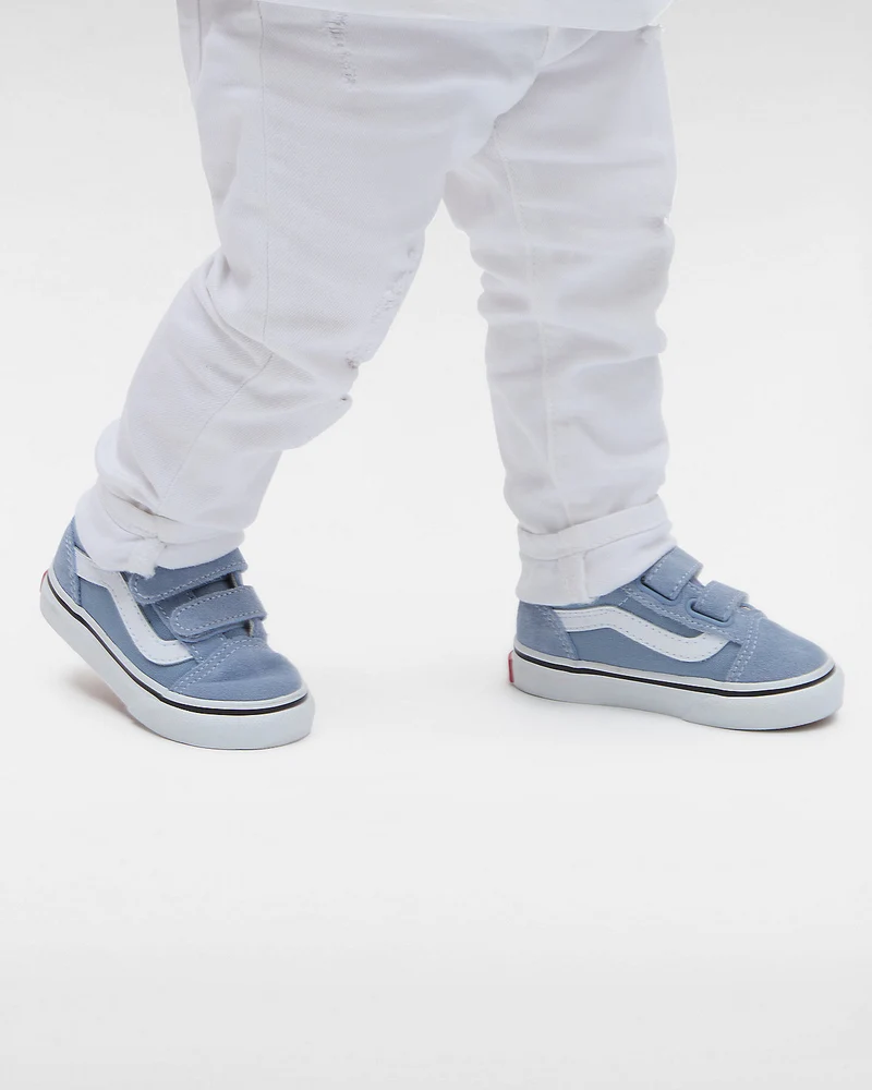 VANS Old Skool V Color Theory-Sneaker für Kleinkinder – Dusty Blue