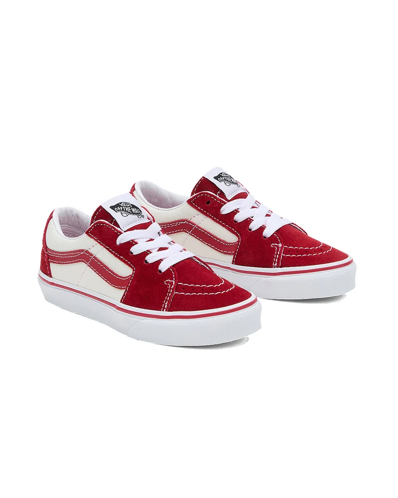 VANS Sk8-Low-Turnschuhe für Kinder – Rot / Marshmallow