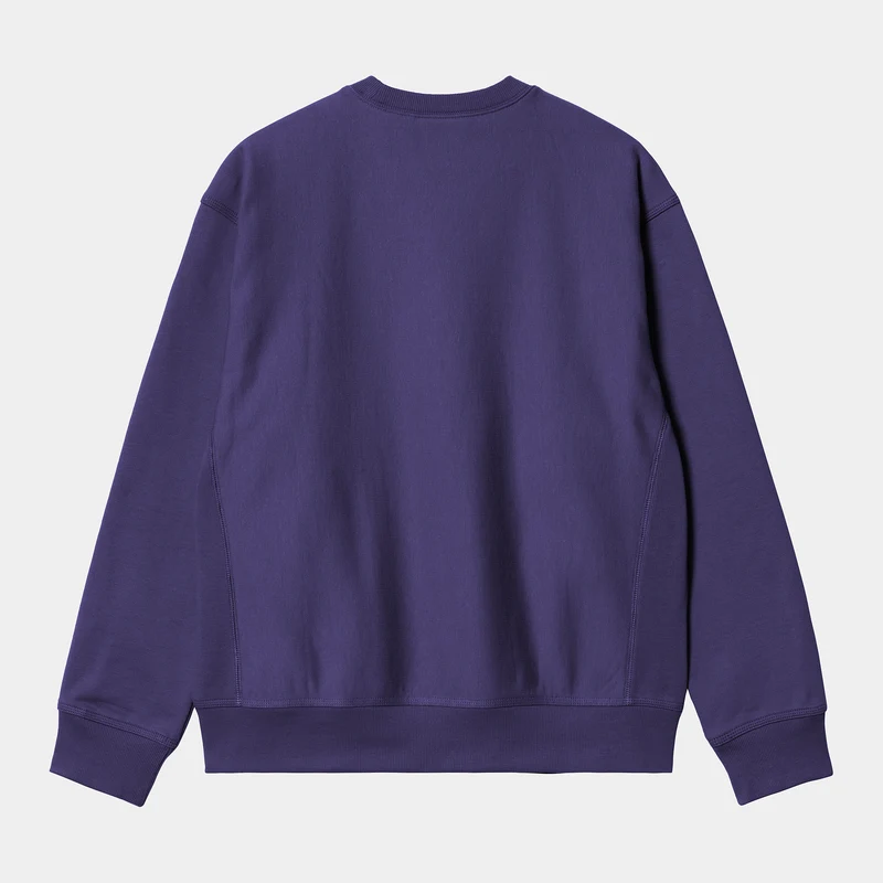 Carhartt WIP Herren American Script Sweatshirt - Aura